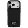 ETUI DO IPHONE 17 PRO do MAGSAFE GUESS CZARNE SILIKONOWE Z MIKROFIBRĄ CASE