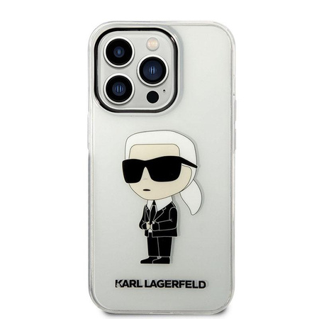 Karl Lagerfeld IML NFT Ikonik - iPhone 14 Pro Tasche (Transparent)
