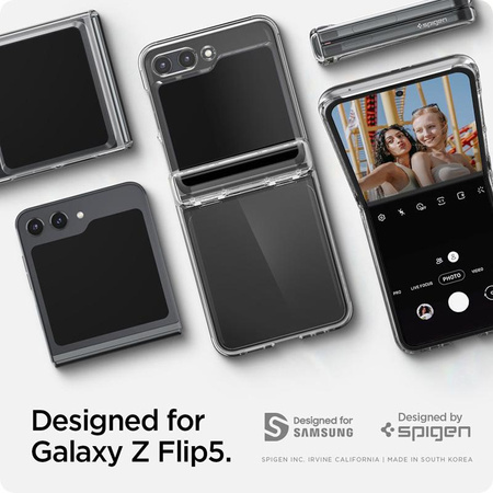 Spigen Thin Fit Pro - Etui pour Samsung Galaxy Z Flip 5 (Transparent)
