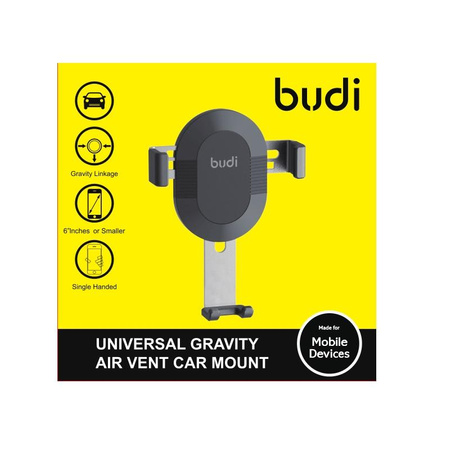 Budi - Gravitační držák do mřížky chladiče, šířka 57-83 mm (černý)