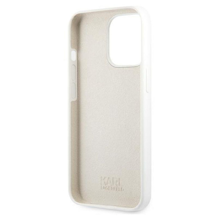 Karl Lagerfeld Silicone Karl & Choupette - Etui iPhone 13 Pro (biały)