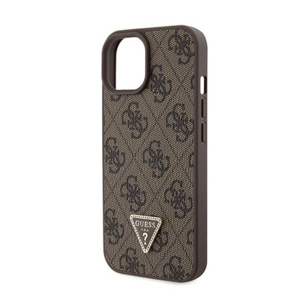 Guess Crossbody 4G Metal Logo - iPhone 15 Plus Tasche (braun)