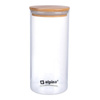 Alpina – Glas-Lebensmittelbehälter mit Deckel, 1250 ml, 10 x 21 cm
