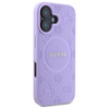 Guess Saffiano Peony Classic Logo MagSafe - étui pour iPhone 16 (violet)