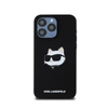 Karl Lagerfeld Silicone Choupette Head MagSafe - pouzdro pro iPhone 15 Pro (černé)