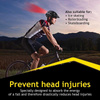 Dunlop - Kask rowerowy MTB 6xLED r. M (Czarno-szary)