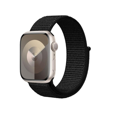 Crong Nylon Reflex - Sports Strap for Apple Watch 38/40/41/42 mm (black)