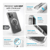 Speck Presidio Lux Grip ClickLock & Magsafe - tok iPhone 15 Pro Max (átlátszó / krómozott kivitel / derűs ezüst)