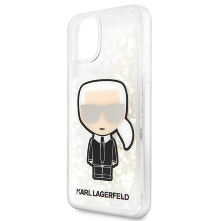 Karl Lagerfeld Glitter Glowdark Iconic - iPhone 11 Pro Max Case