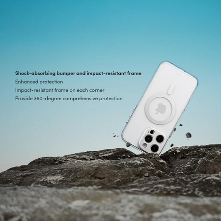 Moshi iGlaze MagSafe - Hülle für iPhone 16 (Luna Silver)