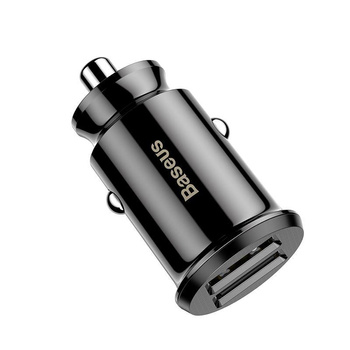 Baseus Grain - Car charger 2 x USB, 5 V / 3.1 A (black)