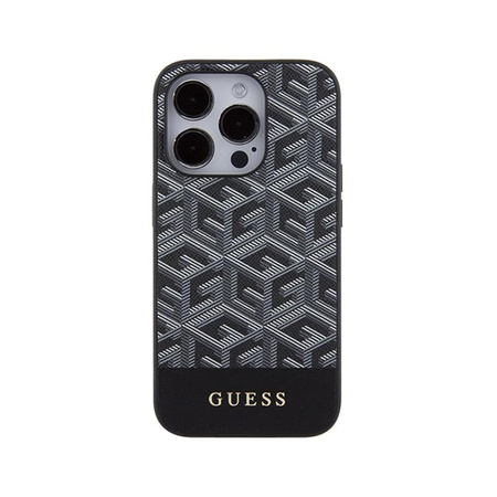 Guess GCube Stripes MagSafe - iPhone 15 Pro Case (noir)
