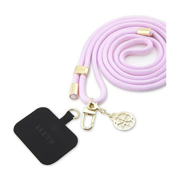 Guess CBDY Cord Nylon 4G Metal Charm - Strap téléphone universel (lilas)