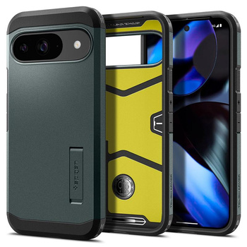 Spigen Tough Armor - pouzdro pro Google Pixel 9 / 9 Pro (Abyss Green)