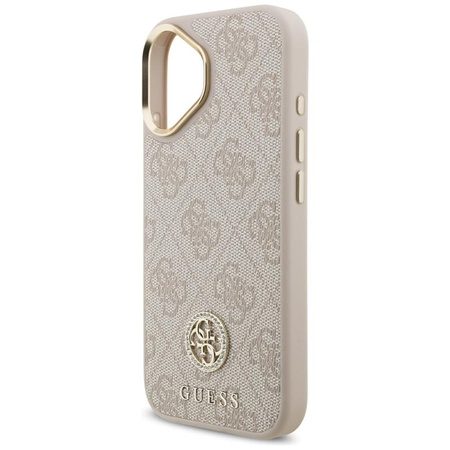 Guess 4G Strass Logo MagSafe - Pouzdro iPhone 17 Pro (Růžová)