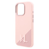 Karl Lagerfeld Silicone Shadow Metal Initial MagSafe - pouzdro pro iPhone 16 Pro Max (růžové)