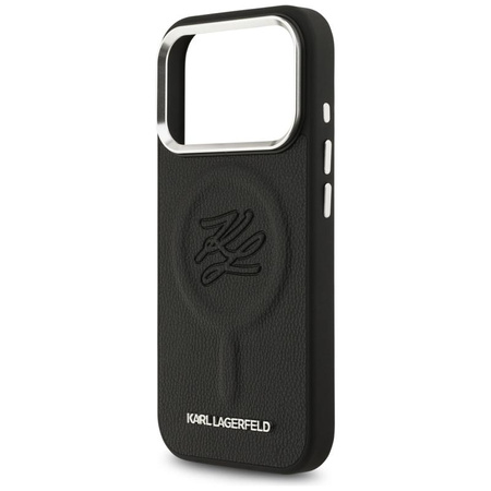 ETUI DO IPHONE 17 PRO do MAGSAFE KARL LAGERFELD ORYGINALNE CZARNE SKÓRZANE
