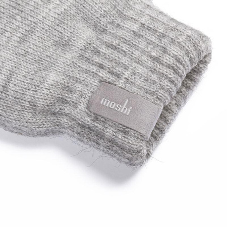 Moshi Digits Touchscreen Gloves - Rękawiczki dotykowe do smartfona (S) (Light Gray)