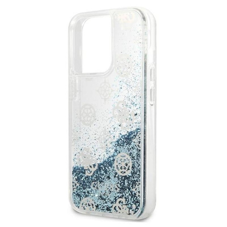 Guess Peony Liquid Glitter - iPhone 13 Pro Max Case (blue)