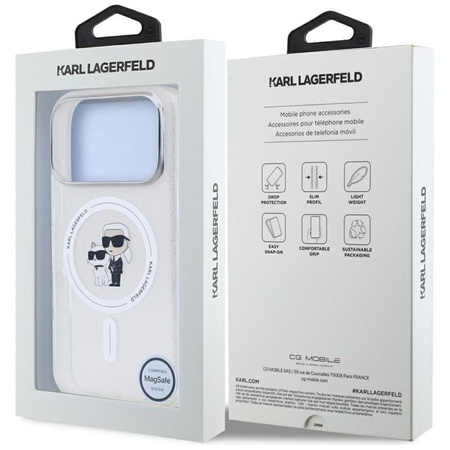 ETUI DO IPHONE 17 PRO MAX do MAGSAFE KARL LAGERFELD ORYGINALNE BEZBARWNE