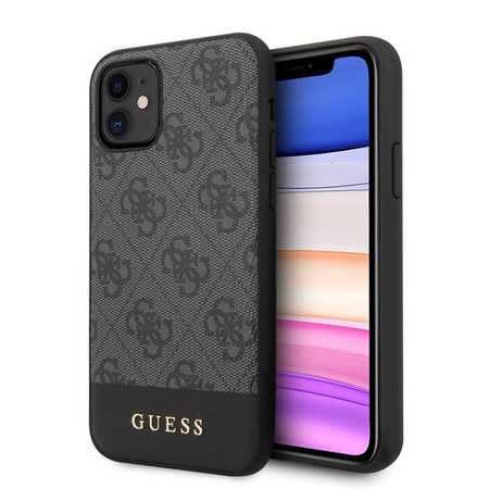 Guess 4G Bottom Stripe Collection - iPhone 11 Case (gray)