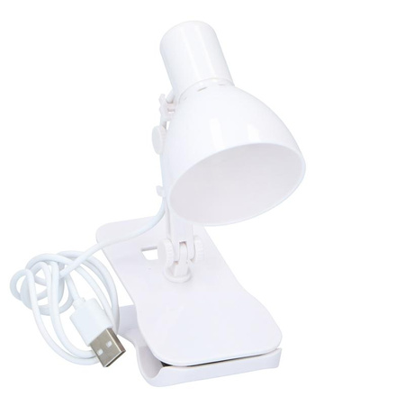 Grundig - LED lampa na čtení/stojan USB (bílá)