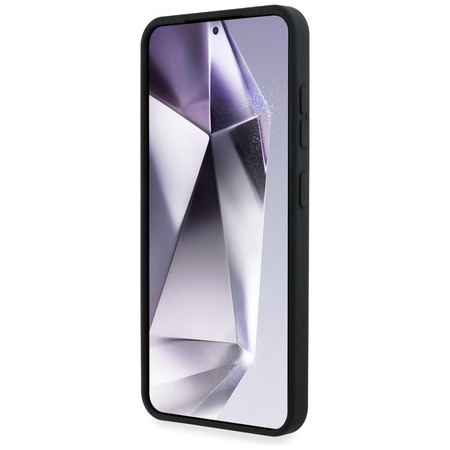 Karl Lagerfeld Silicone Double Heads And Circle MagSafe - Hülle für Samsung Galaxy S25 (Schwarz)