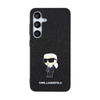 Karl Lagerfeld Fixed Glitter Ikonik Logo Metal Pin - Samsung Galaxy S24 Case (black)