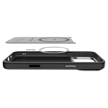 Spigen Enzo Aramid T Mag MagSafe - Case for iPhone 17 Pro (Black/Silver)