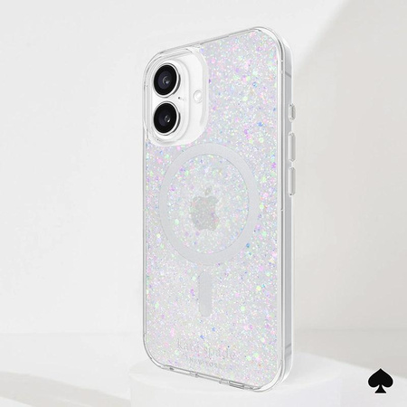 Kate Spade New York Protective MagSafe - iPhone 16 Case (Chunky Glitter)