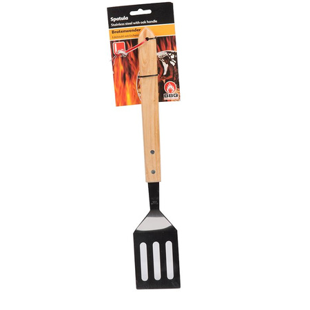 Grilovací špachtle s dubovou rukojetí 41 cm