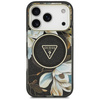 ETUI DO IPHONE 17 PRO do MAGSAFE GUESS CZARNE ORYGINALNE ELEGANCKIE KWIATY