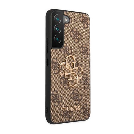 Guess 4G Big Metal Logo - Case for Samsung Galaxy S23 (Brown)