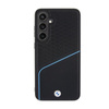 BMW Signature Leather Textured & Line MagSafe - Case for Samsung Galaxy S24+ (Black)