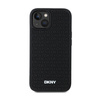 DKNY 3D Rubber Repeat Pattern - Coque pour iPhone 15 Plus (noir)