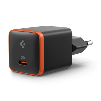 Spigen ArcStation Essential EE301EU - USB-C PD + QC3.0 30W síťová nabíječka (černá)