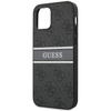 Guess 4G Printed Stripe - pouzdro pro iPhone 12 mini (šedé)