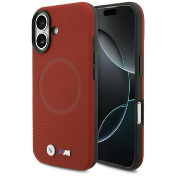 BMW M FW Metal Logo MagSafe – Kryt iPhone 17 (červený)