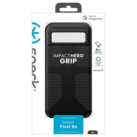 Étui Speck ImpactHero Grip - Étui Google Pixel 8A (noir)