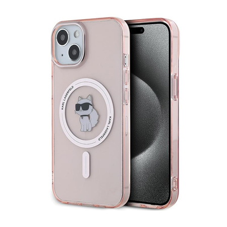 Karl Lagerfeld IML Choupette MagSafe - Case for iPhone 14 / 15 / 13 (Pink)