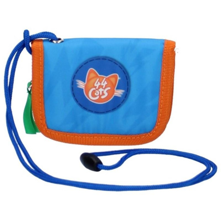44 Cats - Wallet on a String (blue)