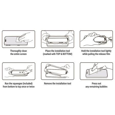 Crong EasyShield 2er-Pack – Gehärtetes Glas für iPhone 17 / iPhone 17 Pro / iPhone 16 Pro (2 Stück)