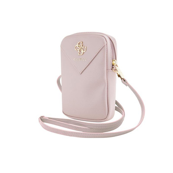 Guess Zip Triangle 4G - Sacoche pour téléphone portable (rose)