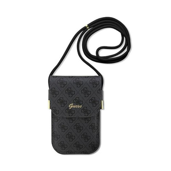 Guess 4G Metal Script Logo - Crossbody telefontáska (fekete)