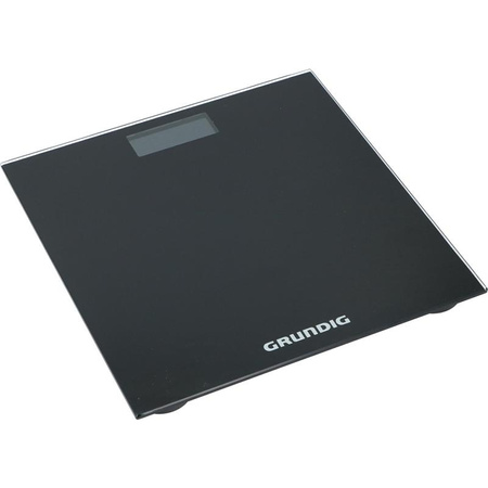 Grundig - Elektronikus fürdőszoba mérleg, üveg, 180 kg-ig (fekete)
