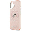 Karl Lagerfeld IML Glitter Karl & Choupette Heads Logo MagSafe - Case for iPhone 17 (pink)
