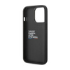 BMW Leather Carbon Blue Line - Coque pour iPhone 13 Pro (Noir)