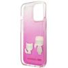 Karl Lagerfeld Ikonik & Choupette - Etui iPhone 13 Pro (różowy)