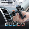 Crong Gravity Auto-Lock Car Holder - Support de voiture par gravité pour téléphone 4.7"-6.5" (noir)