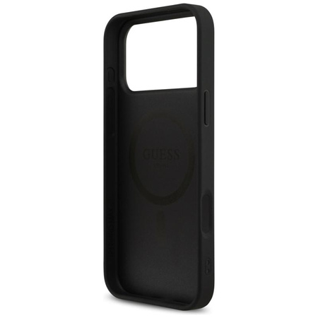 Guess 4G Printed Stripes MagSafe - Case iPhone 17 Pro Max (black)